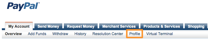 PayPal Profile PayPal Profile